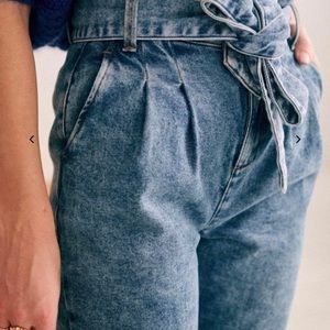 Sezane Austin Trousers bleached blue FR size 38